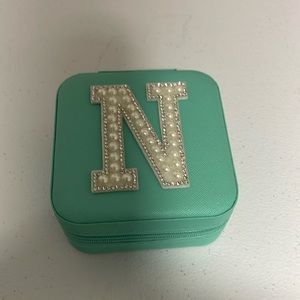 Travel jewelry case.   Never used.   Excellent condition. Turquoise blue.